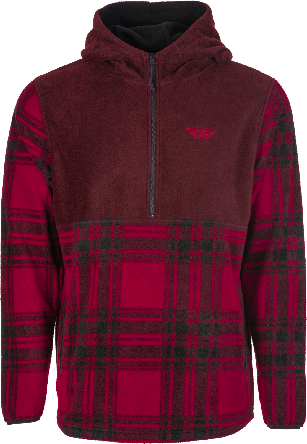 FLY-RACING-Half-Zip-Pullover-Hoodie