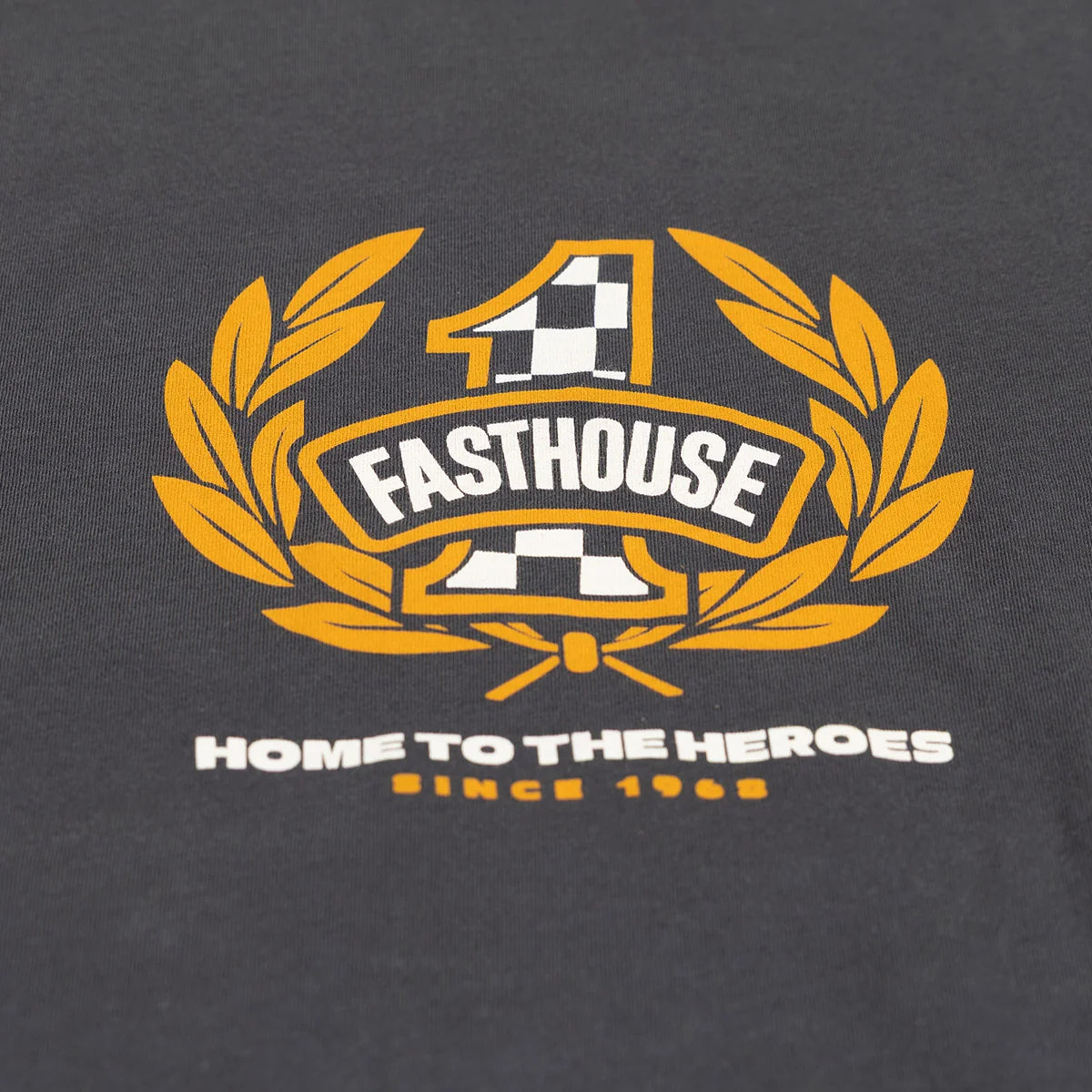 Fasthouse Heroes Tee - Graphite Black