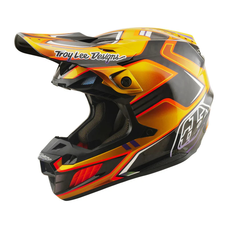 Troy Lee Designs SE5 Carbon Helmet Crest Gold