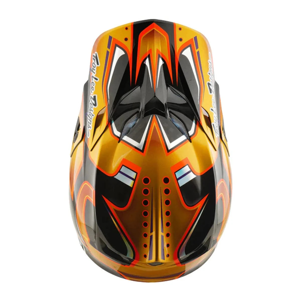 Troy Lee Designs SE5 Carbon Helmet Crest Gold - MOTODLVRD