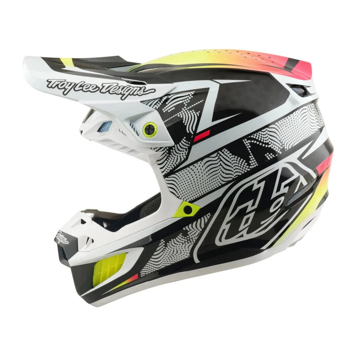 Troy Lee Designs SE5 Carbon Helmet Lined up White - MOTODLVRD