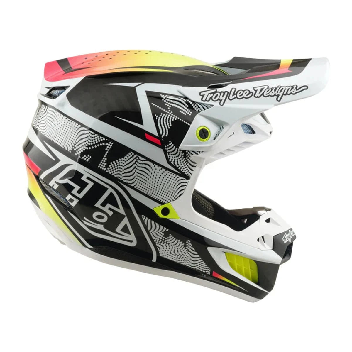 Troy Lee Designs SE5 Carbon Helmet Lined up White - MOTODLVRD