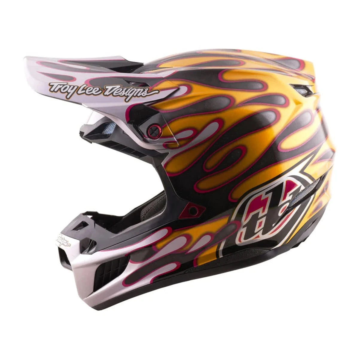 Troy Lee Designs SE5 Carbon Helmet Crest Gold - MOTODLVRD