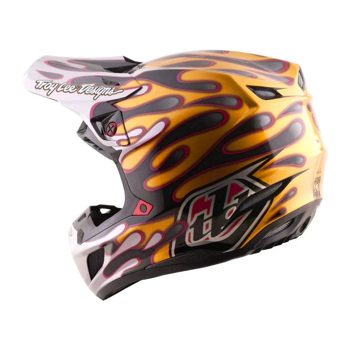 Troy Lee Designs SE5 Carbon Helmet Crest Gold - MOTODLVRD