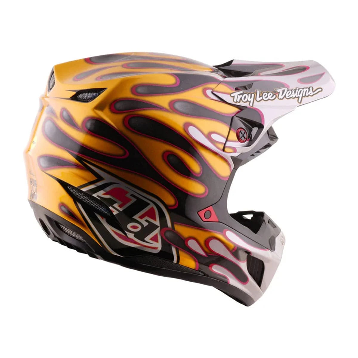 Troy Lee Designs SE5 Carbon Helmet Crest Gold - MOTODLVRD