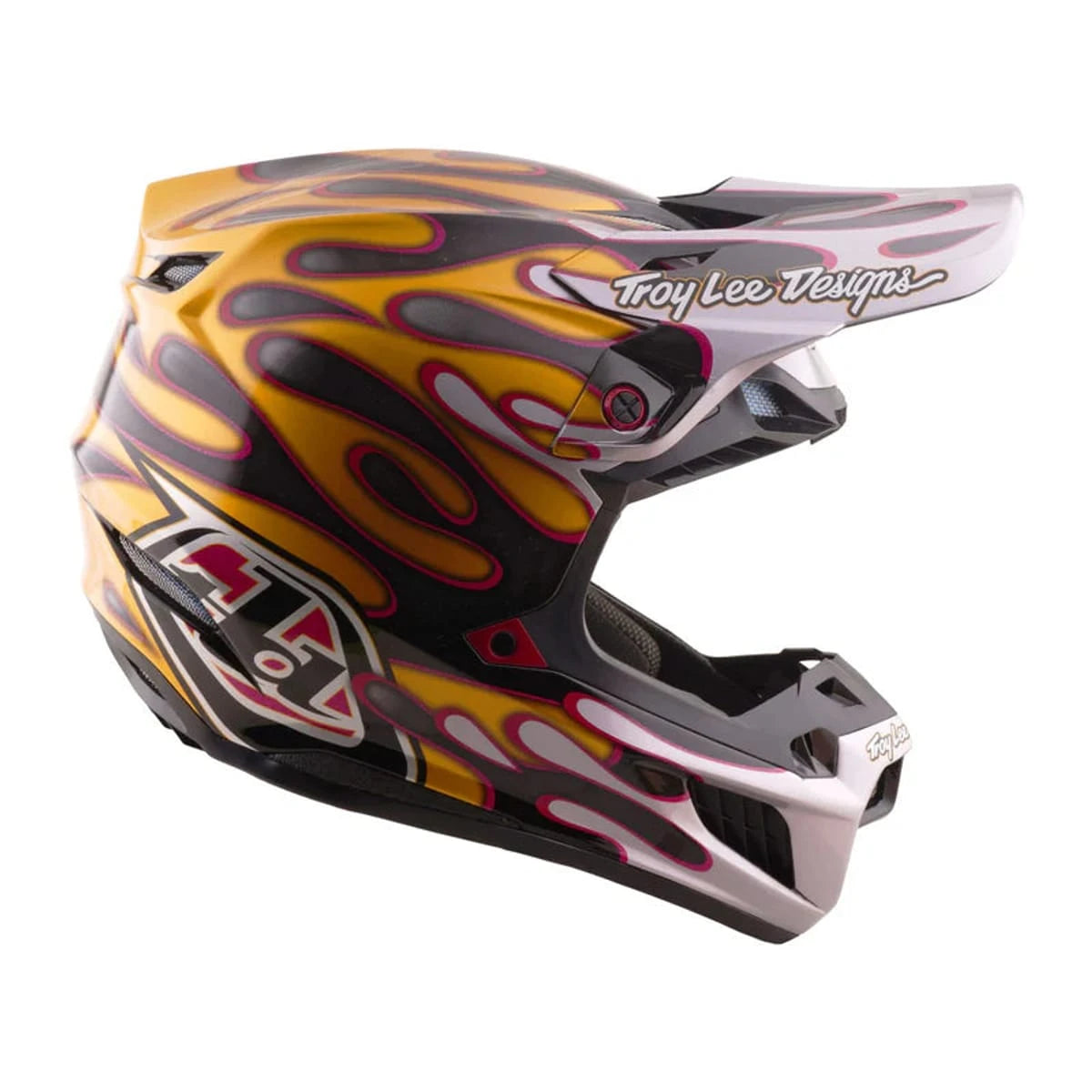 Troy Lee Designs SE5 Carbon Helmet Crest Gold - MOTODLVRD