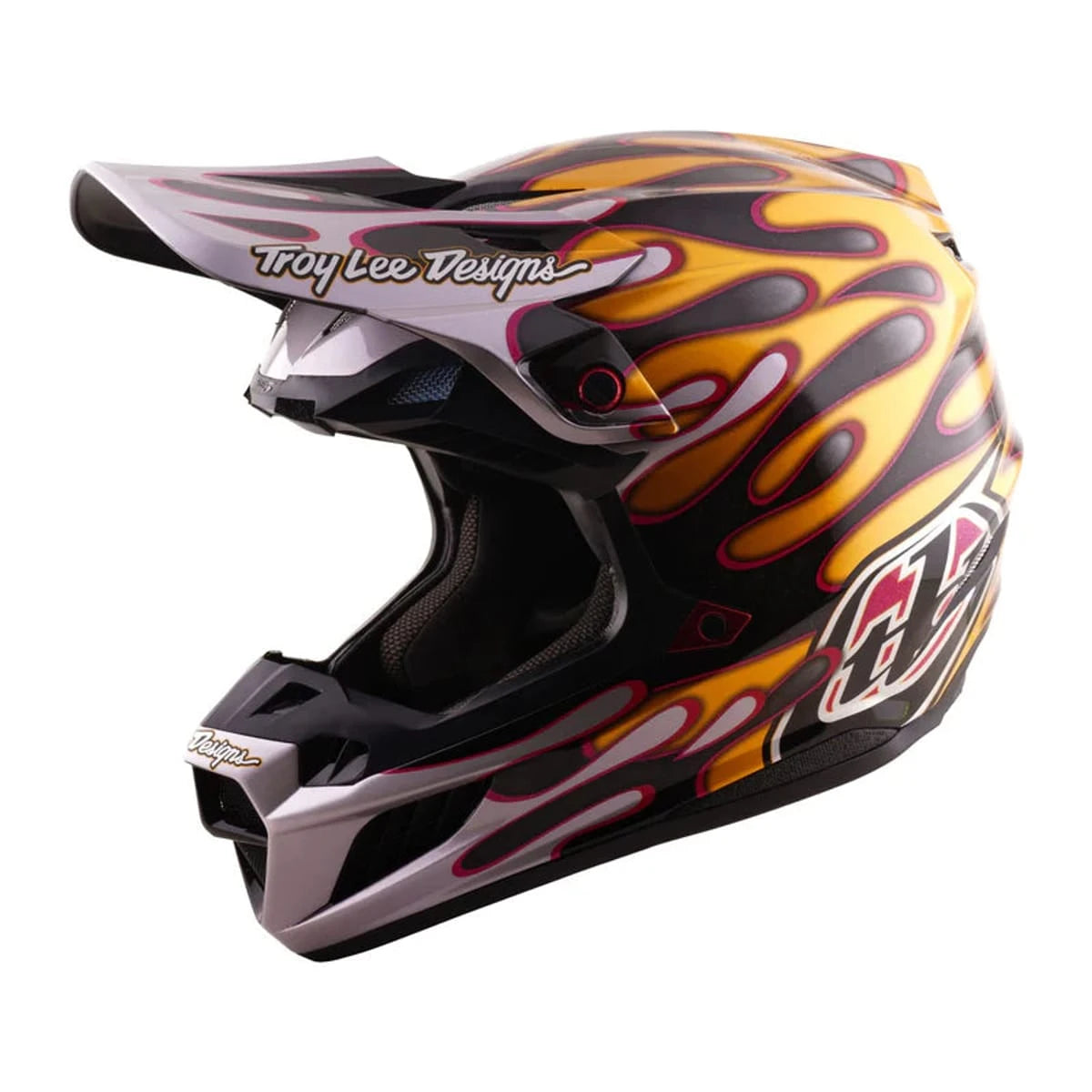 Troy Lee Designs SE5 Carbon Helmet Crest Gold - MOTODLVRD
