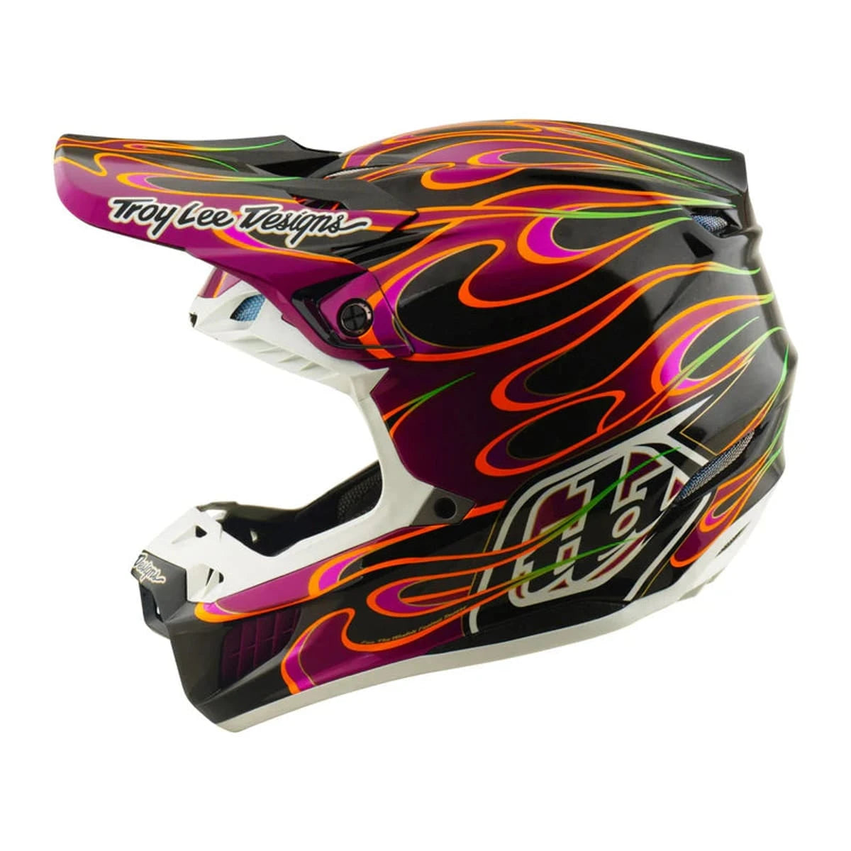 Troy Lee Designs SE5 Carbon Helmet Torched Black / Violet - MOTODLVRD