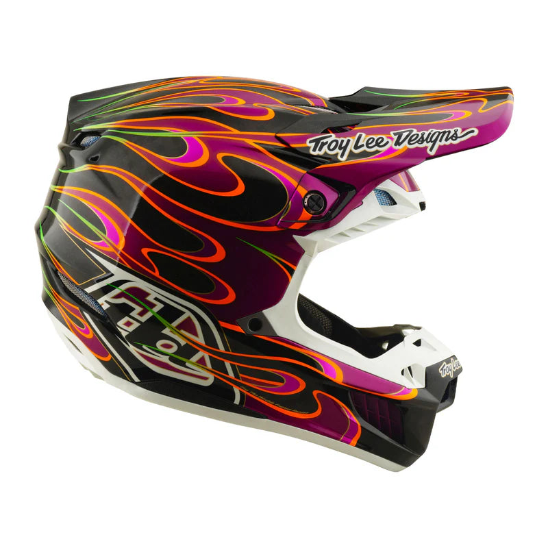 Troy Lee Designs SE5 Carbon Helmet Torched Black / Violet
