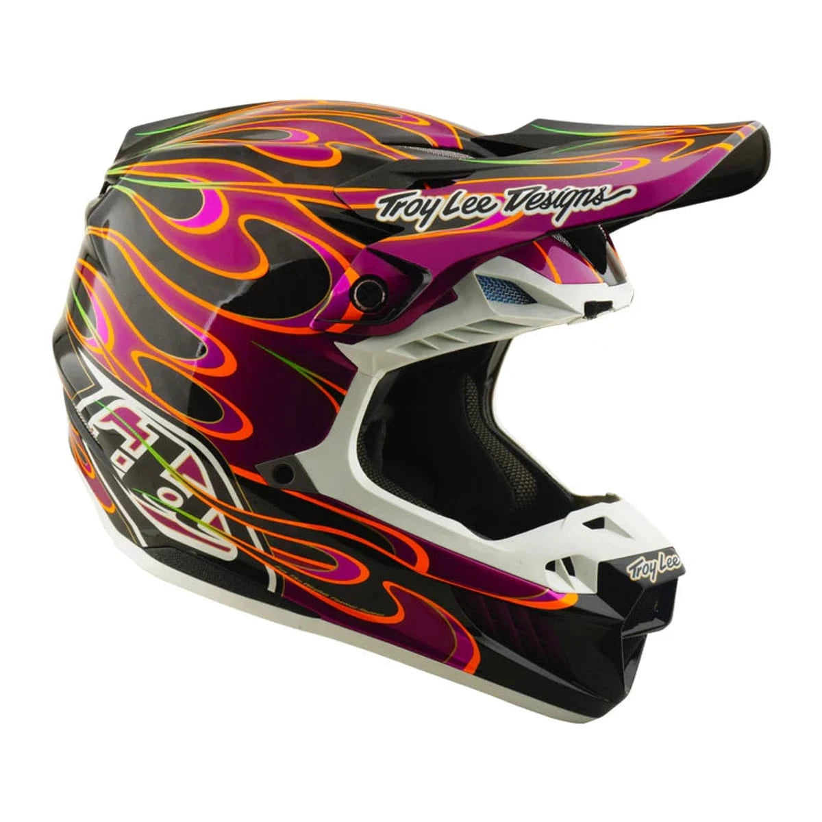 Troy Lee Designs SE5 Carbon Helmet Torched Black / Violet - MOTODLVRD