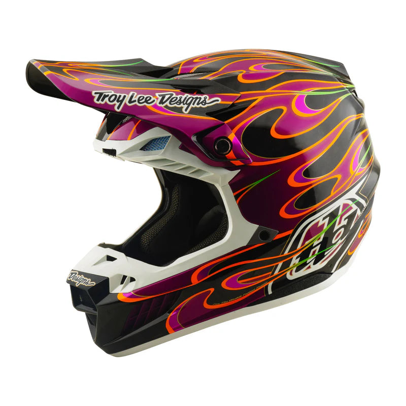 Troy Lee Designs SE5 Carbon Helmet Torched Black / Violet