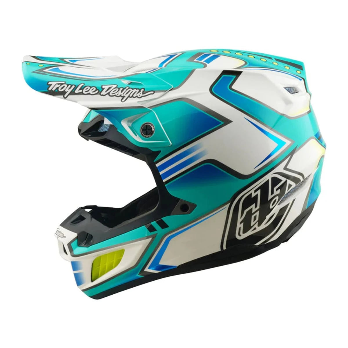 Troy Lee Designs SE5 Composite Helmet Crest Real Teal - MOTODLVRD