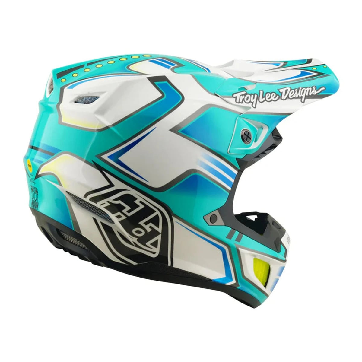 Troy Lee Designs SE5 Composite Helmet Crest Real Teal - MOTODLVRD
