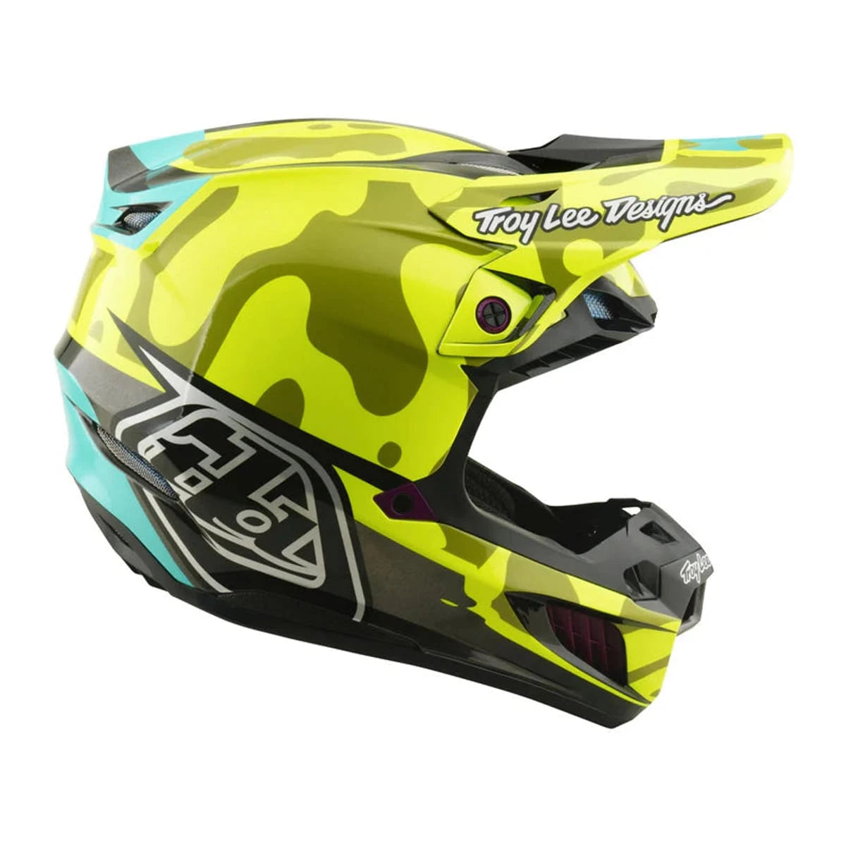 Troy Lee Designs SE5 Composite Helmet Myth Flo Yellow - MOTODLVRD