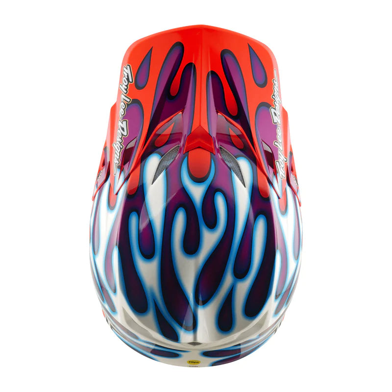 Troy Lee Designs SE5 Composite Helmet Overspray Violet / White