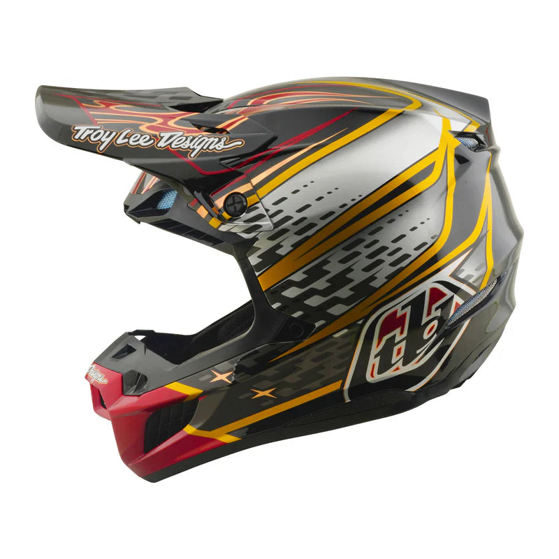 Troy Lee Designs SE5 Composite Helmet Wings Black / Black