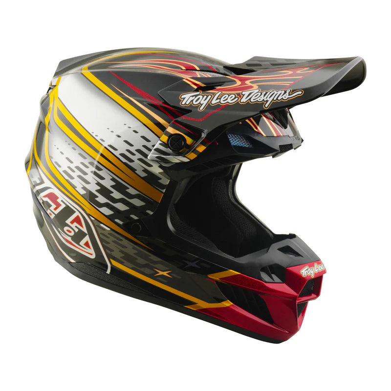 Troy Lee Designs SE5 Composite Helmet Wings Black / Black