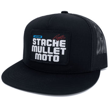DBK Stache Mullet Moto 2Fifty Hat Black