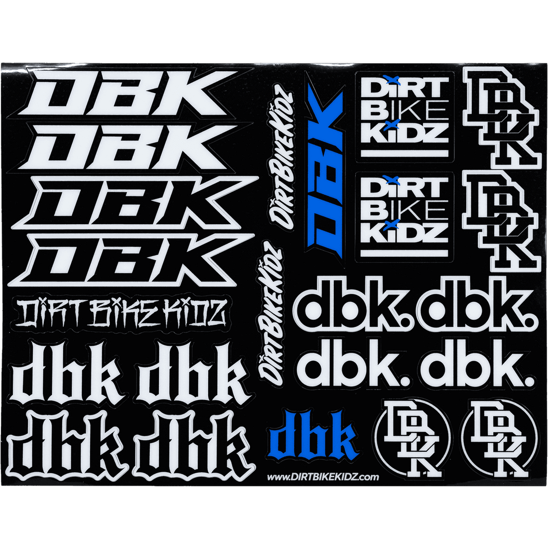 DBK Moto Pack Sticker Sheet 8.5"X11" - MOTODLVRD