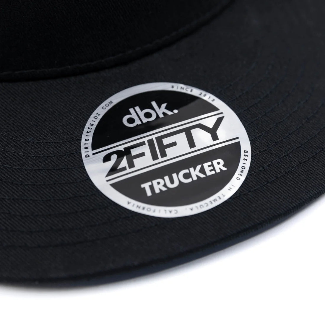 DBK MP Trucker 2Fifty Snapback Hat Black - MOTODLVRD