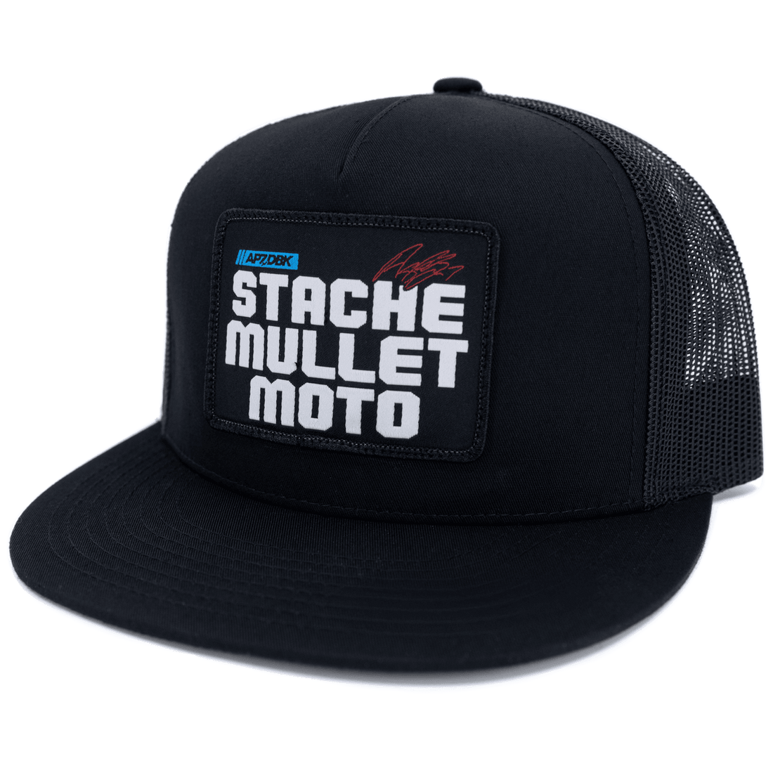 DBK Stache Mullet Moto 2Fifty Hat Black - MOTODLVRD