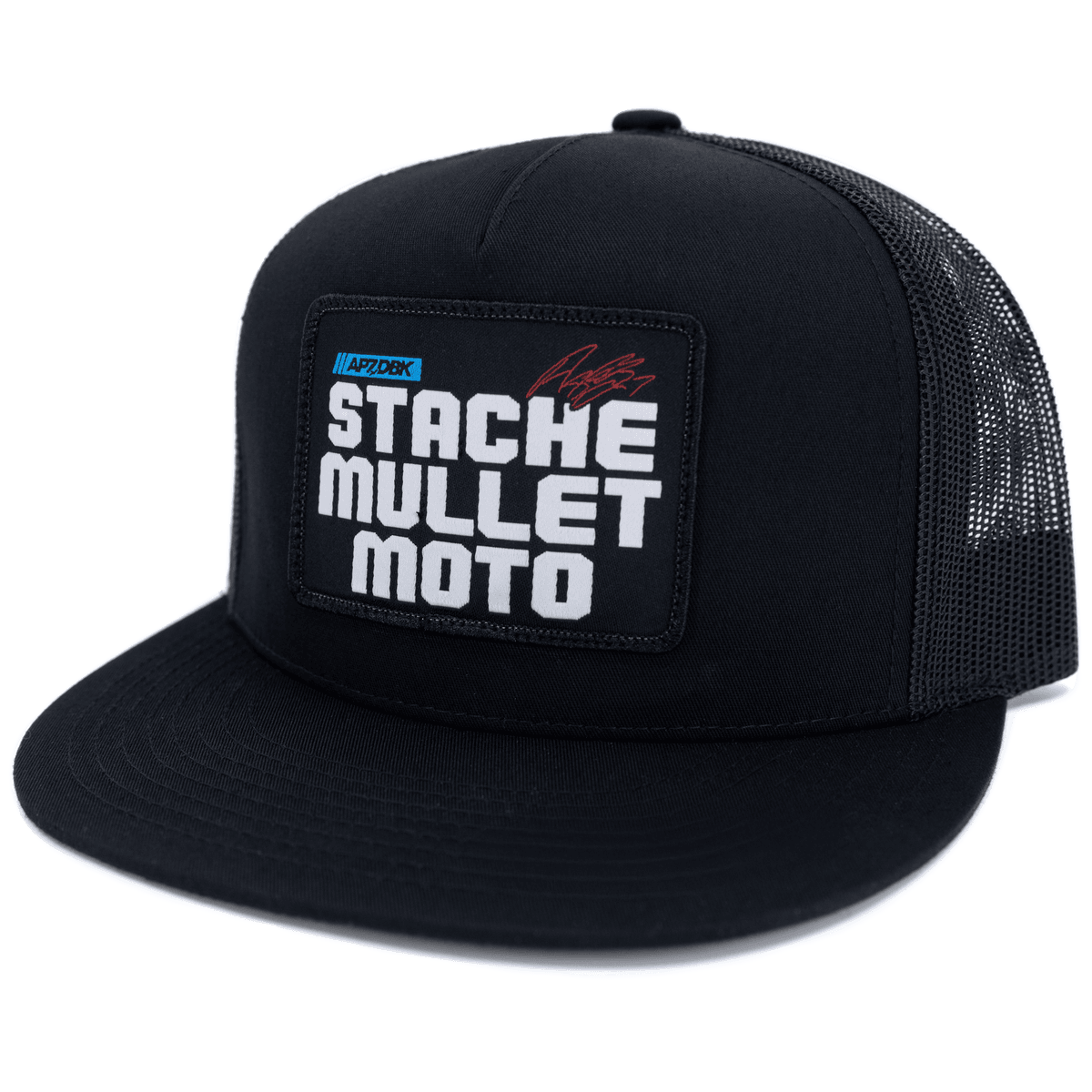 DBK Stache Mullet Moto 2Fifty Hat Black - MOTODLVRD
