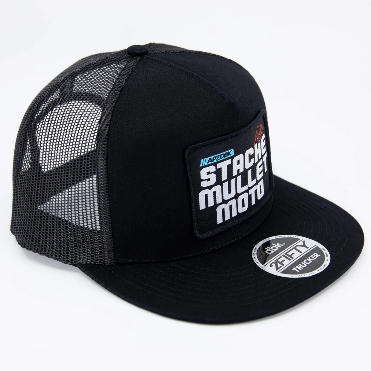 DBK Stache Mullet Moto 2Fifty Hat Black - MOTODLVRD