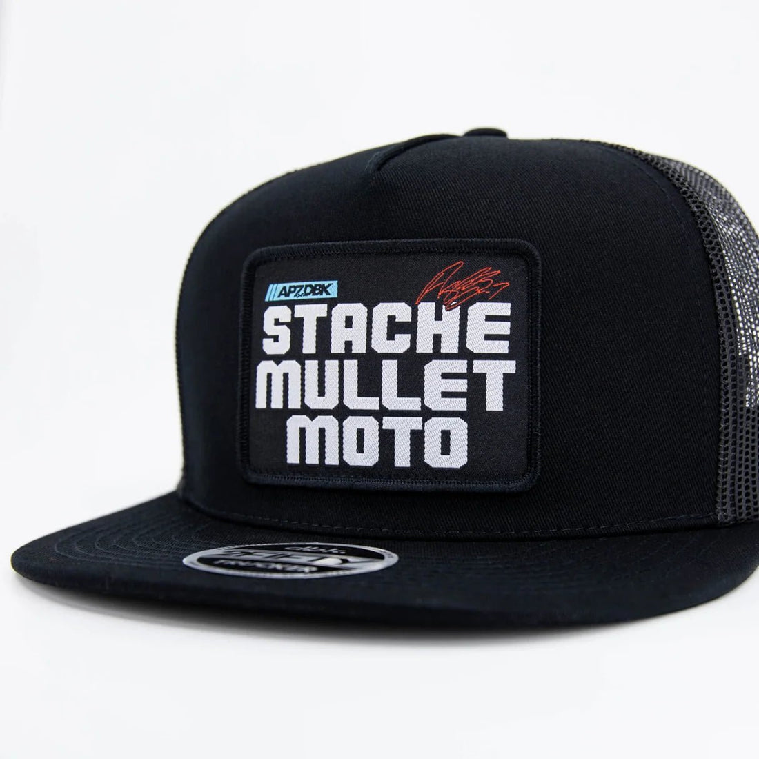 DBK Stache Mullet Moto 2Fifty Hat Black - MOTODLVRD
