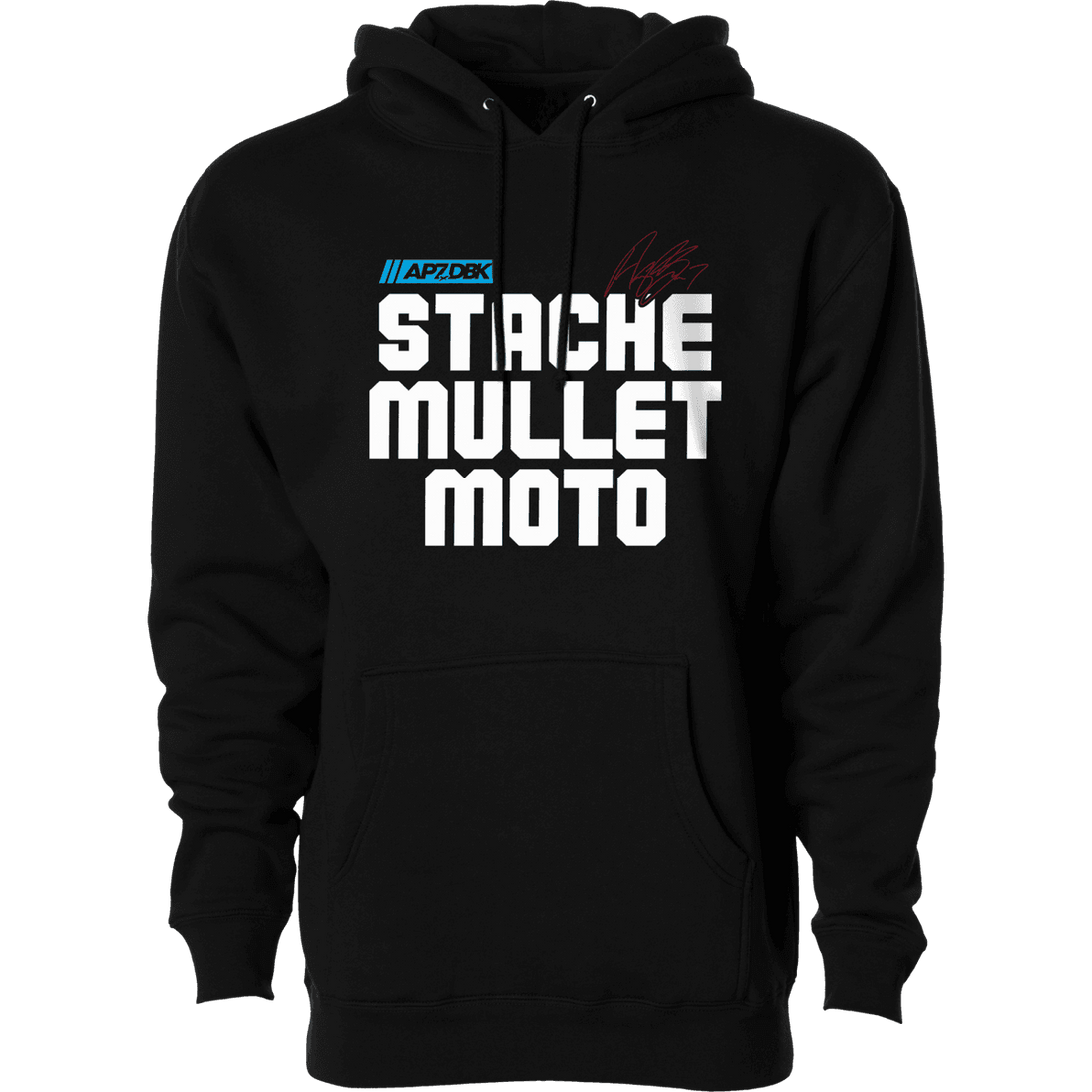 DBK Stache Mullet Moto Hoodie - MOTODLVRD