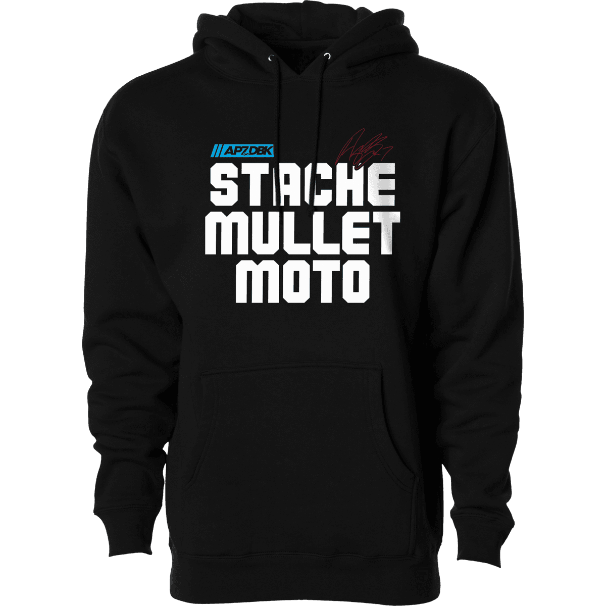 DBK Stache Mullet Moto Hoodie - MOTODLVRD