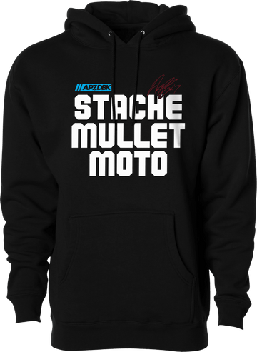 DBK Stache Mullet Moto Hoodie - MOTODLVRD