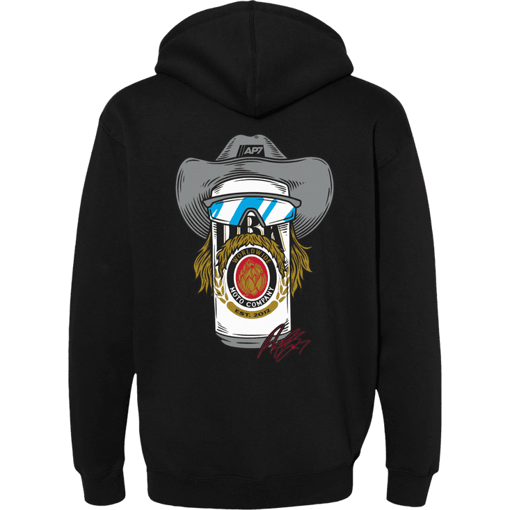DBK Stache Mullet Moto Hoodie - MOTODLVRD