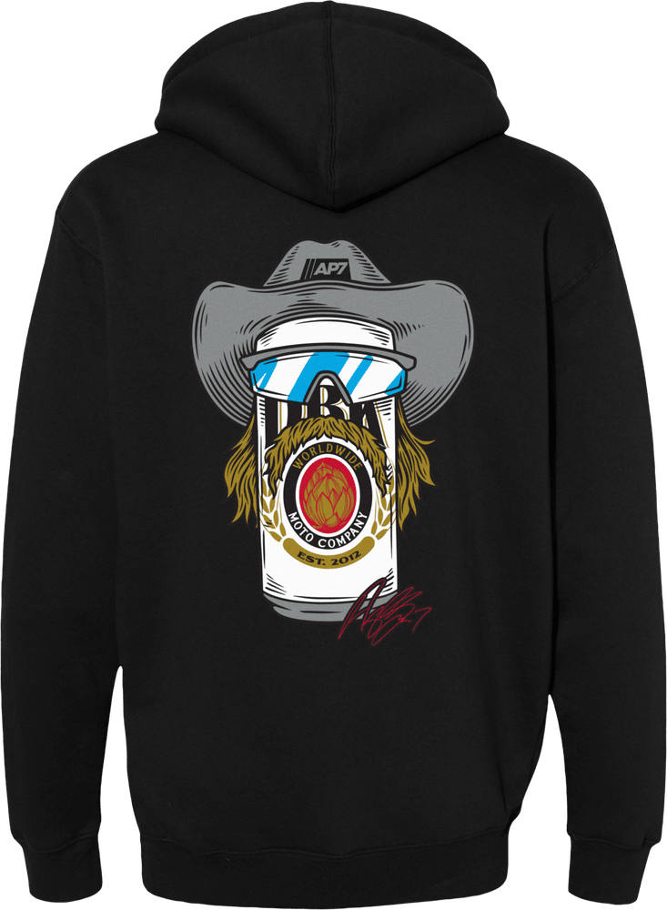 DBK Stache Mullet Moto Hoodie - MOTODLVRD