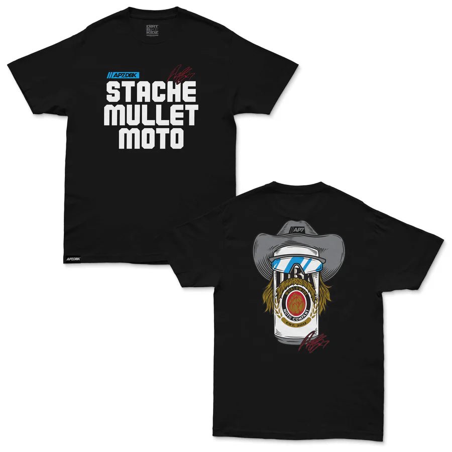 DBK Stache Mullet Moto Tee - MOTODLVRD
