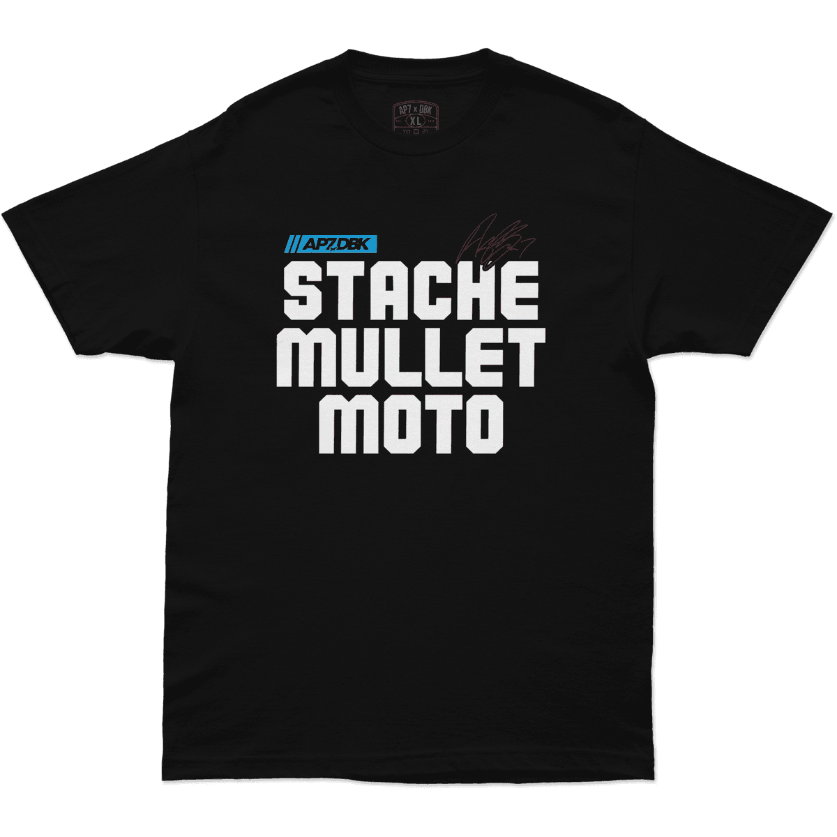 DBK Stache Mullet Moto Tee - MOTODLVRD