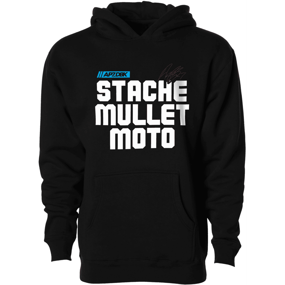 DBK Stache Mullet Moto Youth Hoodie - MOTODLVRD