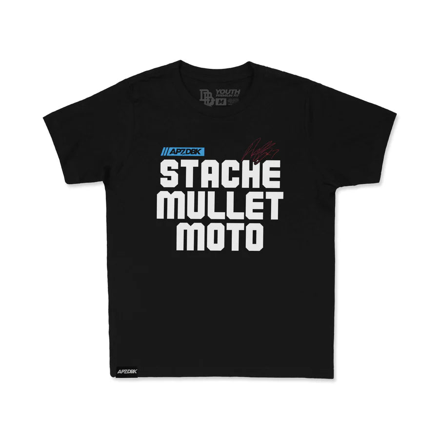 DBK Stache Mullet Moto Youth Tee - MOTODLVRD