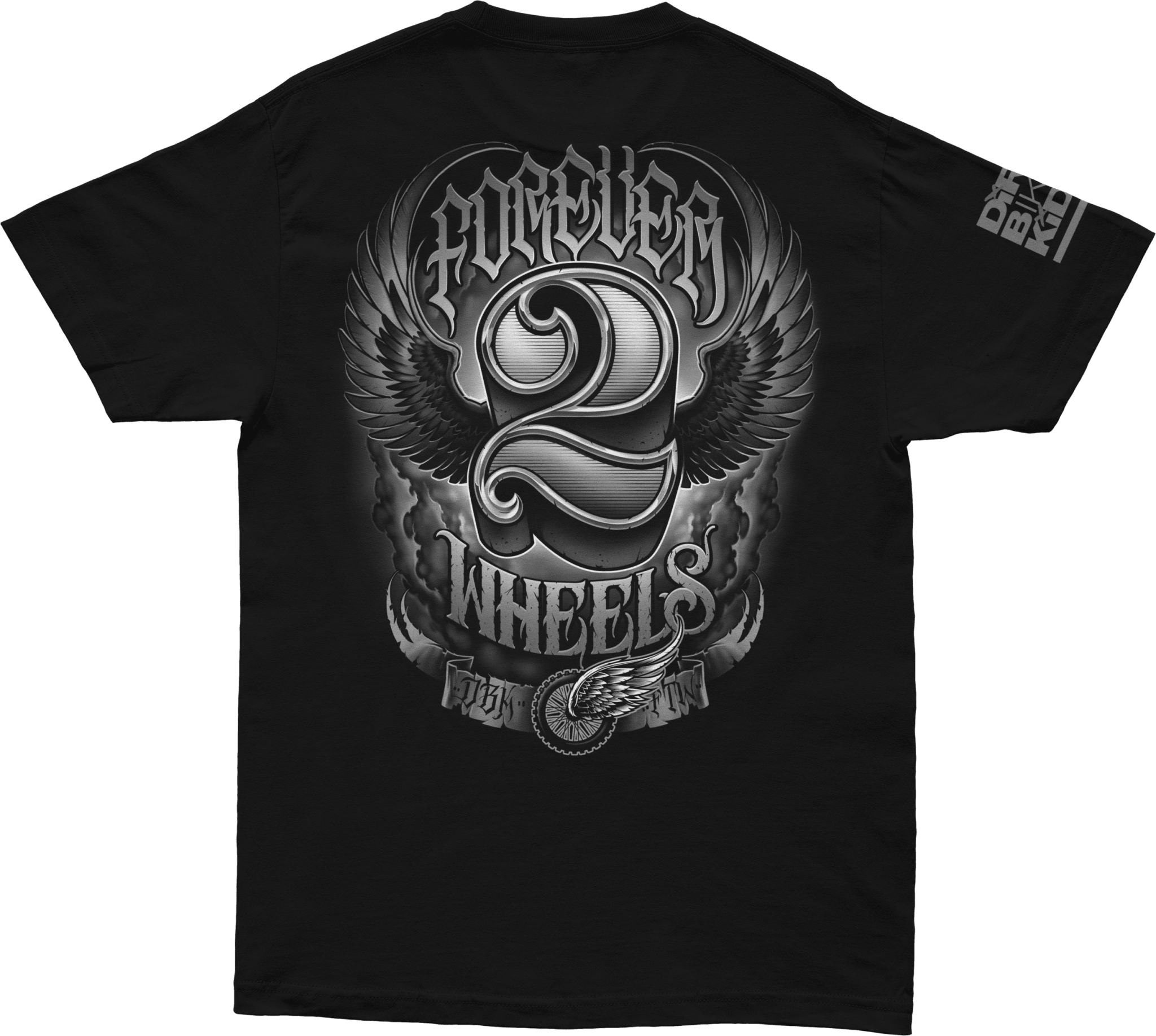 DBK Two Wheels Tee - MOTODLVRD
