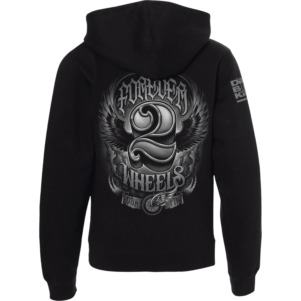 DBK Youth Two Wheels Hoodie - MOTODLVRD