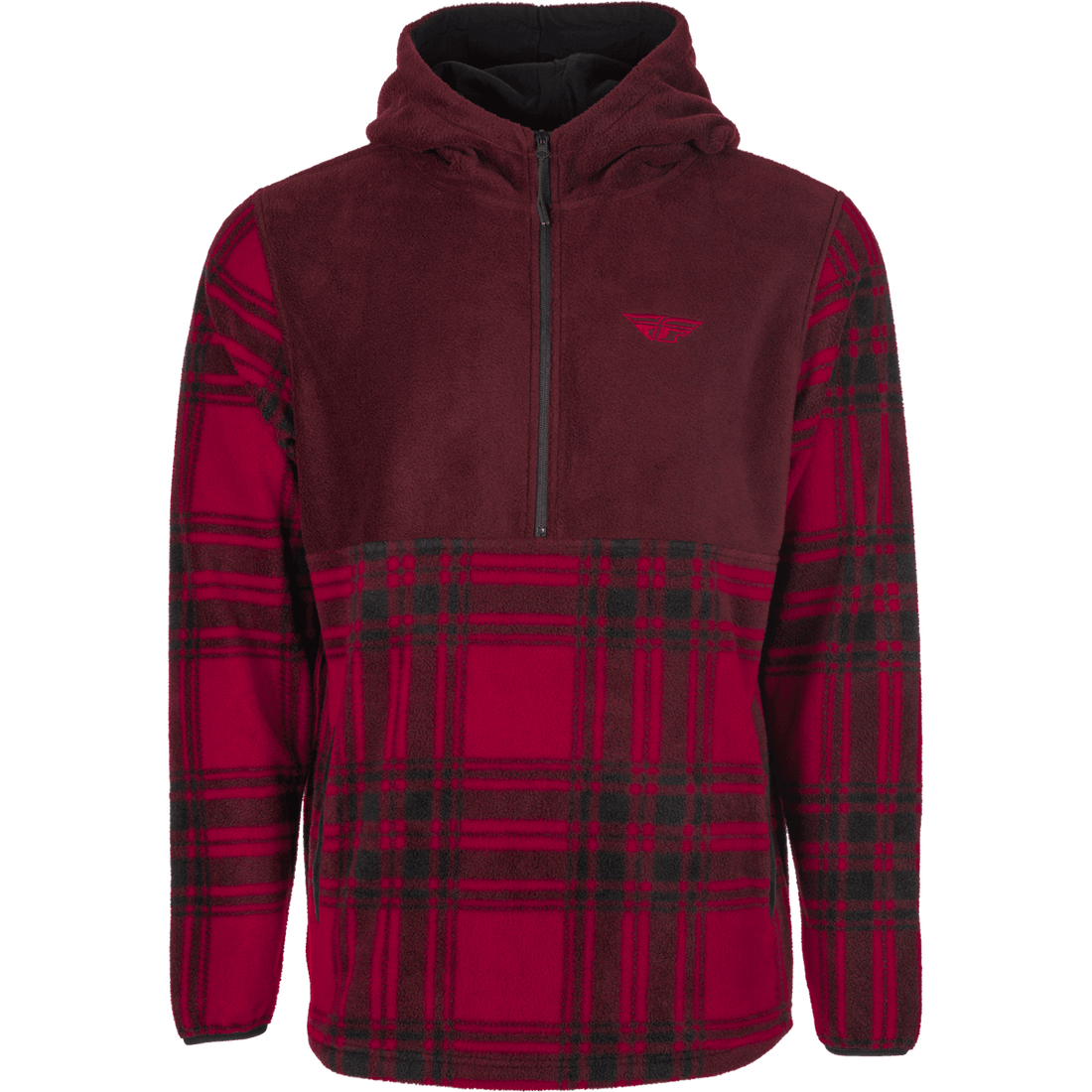 Fly Racing Half Zip Pullover Hoodie - MOTODLVRD