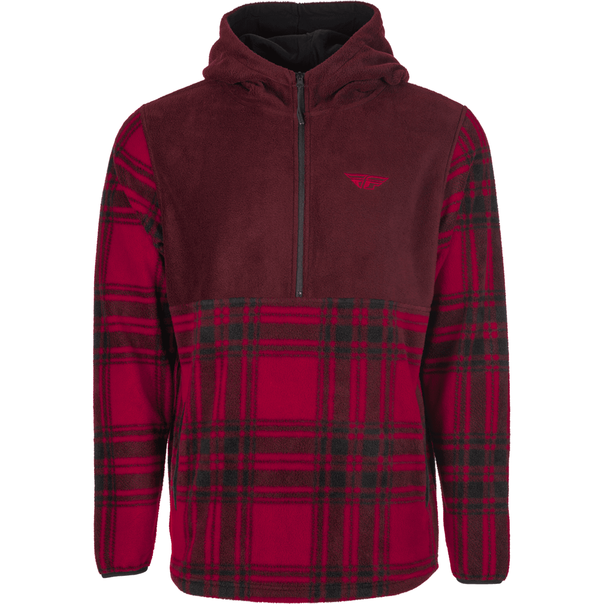 Fly Racing Half Zip Pullover Hoodie - MOTODLVRD