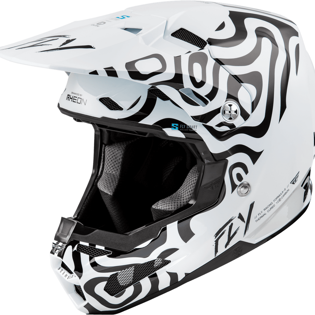 Fly Racing Youth Formula S Carbn Protocol Visor Black - MOTODLVRD