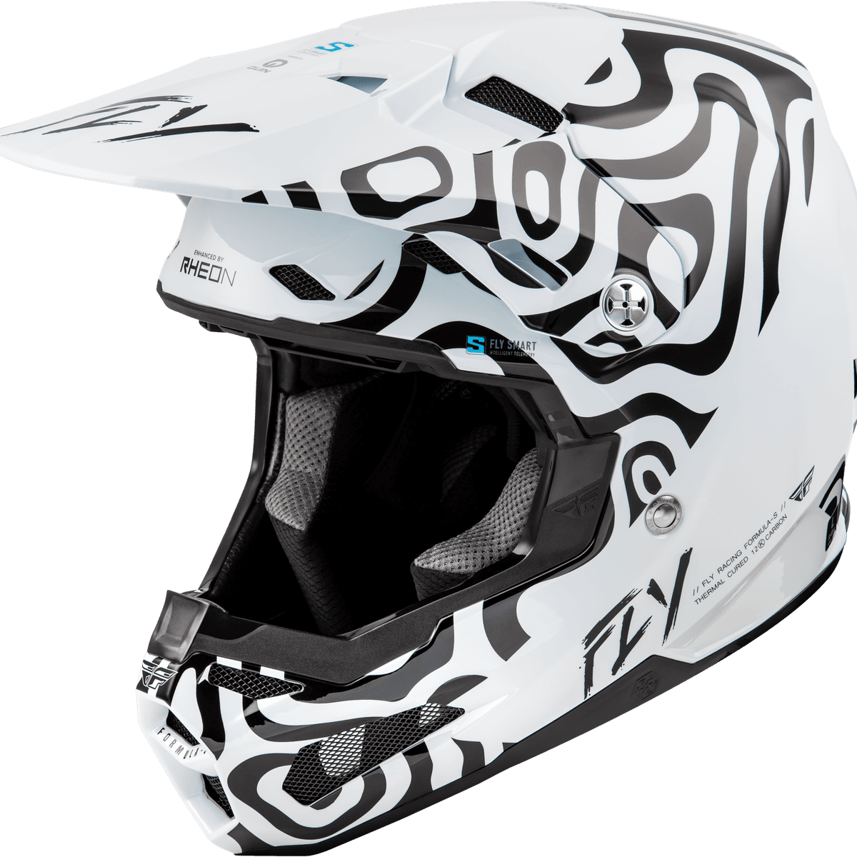Fly Racing Youth Formula S Carbn Protocol Visor Black - MOTODLVRD