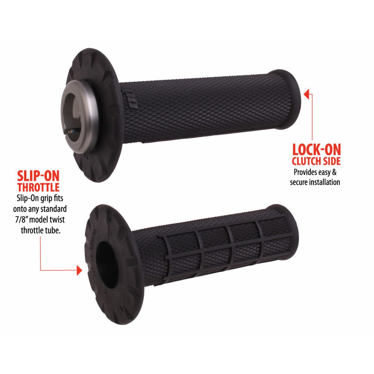 ODI Universal V2 Lock-On Grips - MOTODLVRD