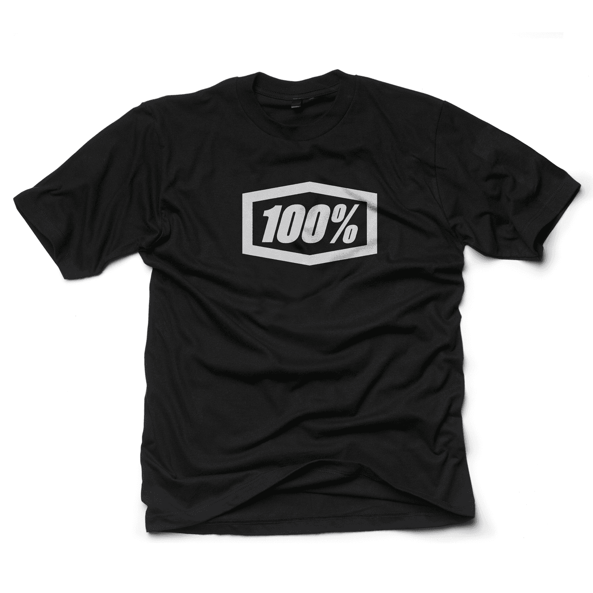 100% Essential T-Shirt Black - MOTODLVRD