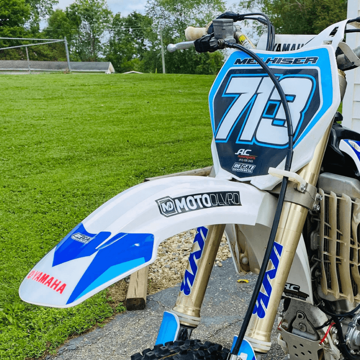 MotoDLVRD Arched Fender Decals - MOTODLVRD