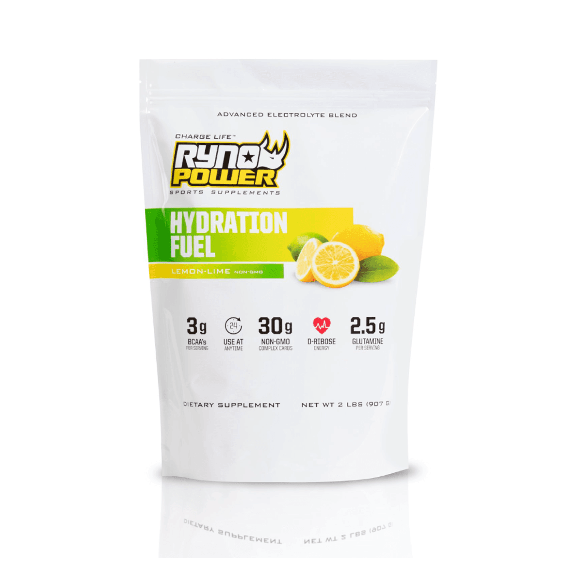 Ryno Power Hydration Fuel Lemon-Lime 2lb 20 Servings - MOTODLVRD
