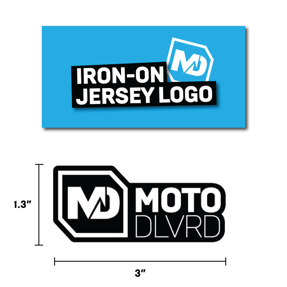 MotoDLVRD Iron-On Jersey Logo - MOTODLVRD