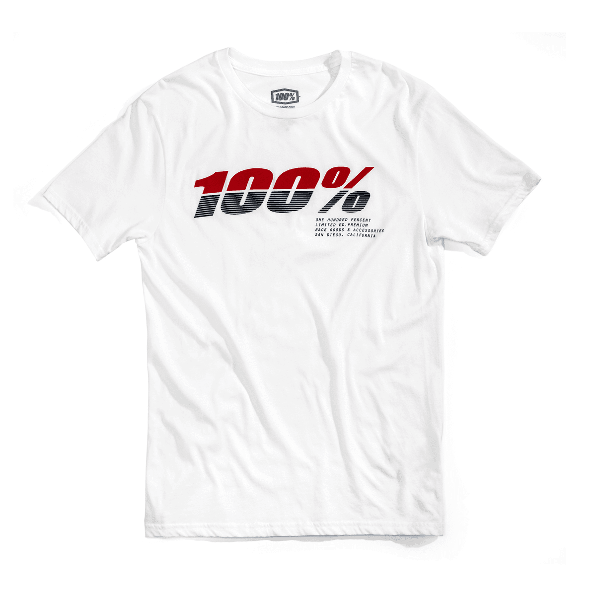 100% Bristol T-Shirt White - MOTODLVRD